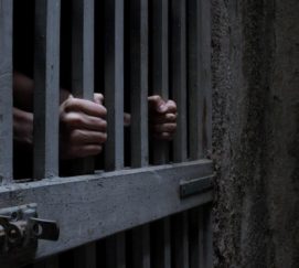 Man behind bars