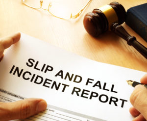 slip and fall incident report document