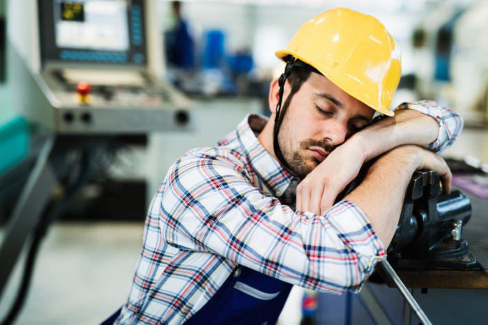 Sleeping Worker