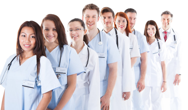 Line of nurses