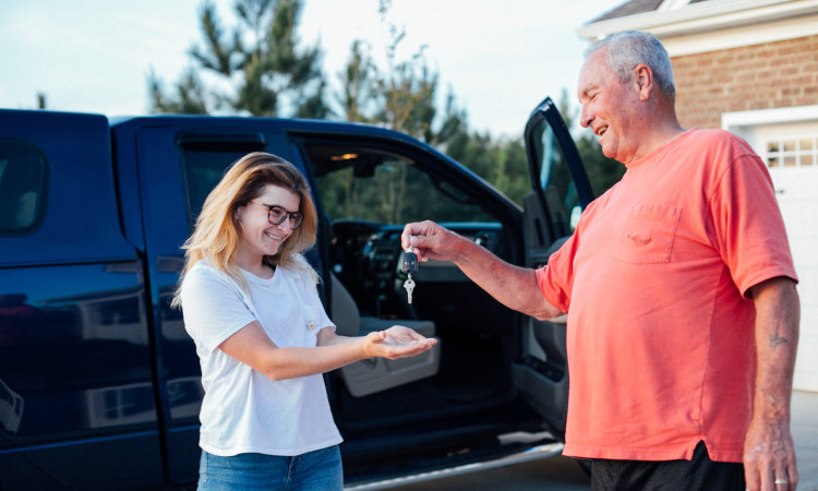father passing keys