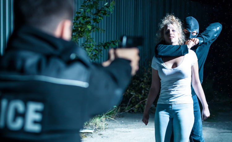 Police stopping kidnapping