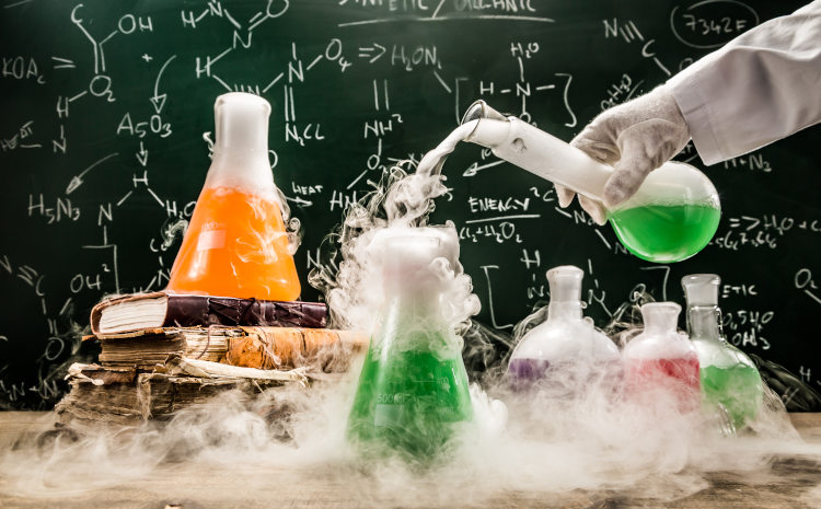 Lab with smoke