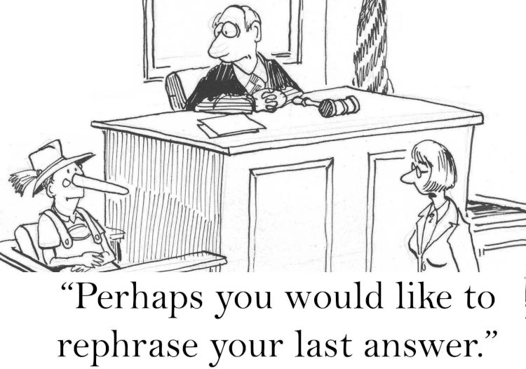 cross examination cartoon