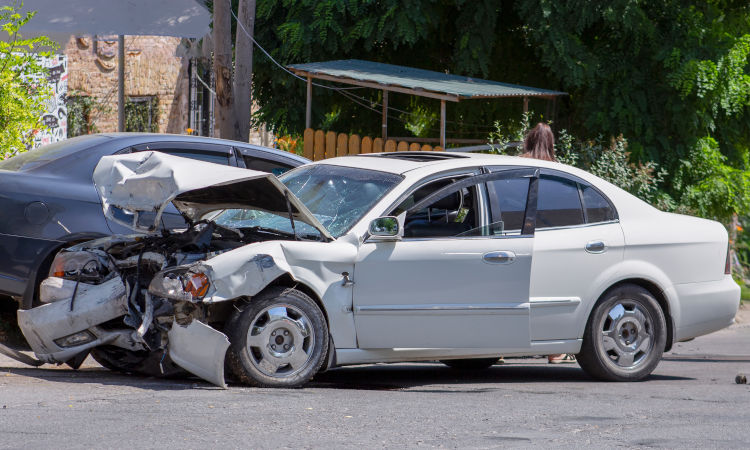 Two Cars After Collision